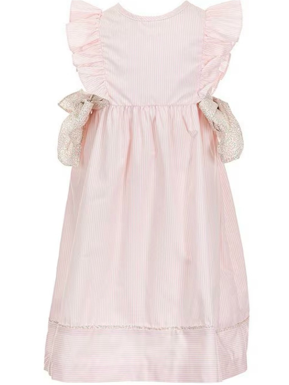 Little Girls Side-Tie Sleeveless Floral Dress